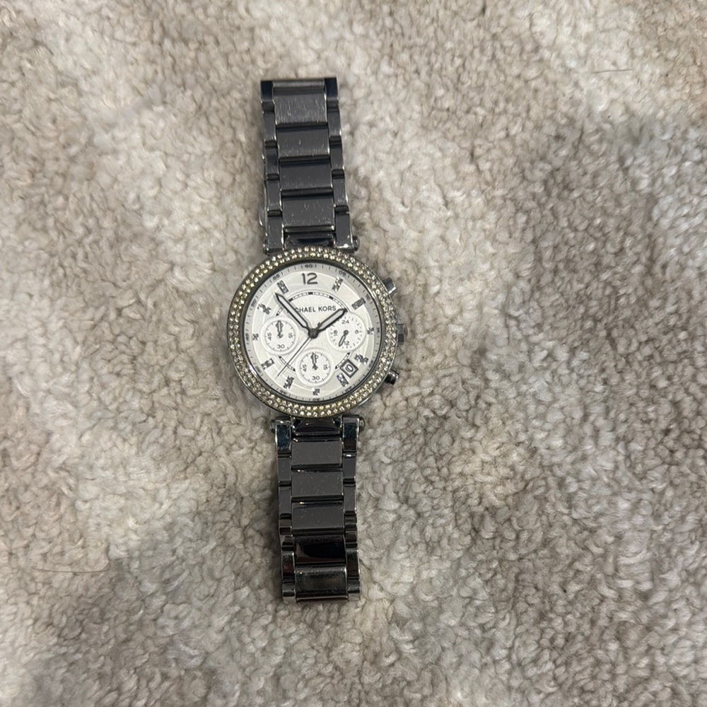 Michael Kors Silver Chronograph Watch